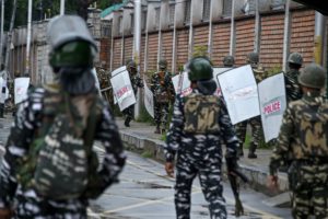 curfew and lockdown in Srinagar